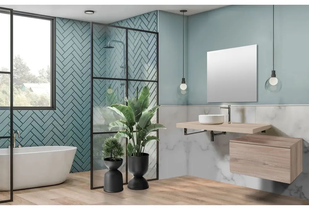 Mereo, Mereo Ponte, kúpeľňová skrinka 70 cm, Multidecor, Biela Arctic, MER-CN291BIAA