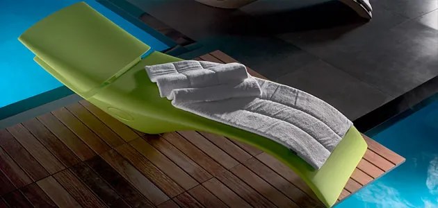 Designové ležadlo ZOE polohovateľné matné, Farebné prevedenie Biela matná