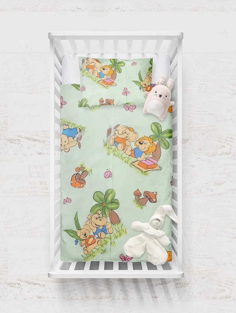 Detské bavlnené obliečky do postieľky - zvieratka Veľkosť: 130x90cm/65x45cm