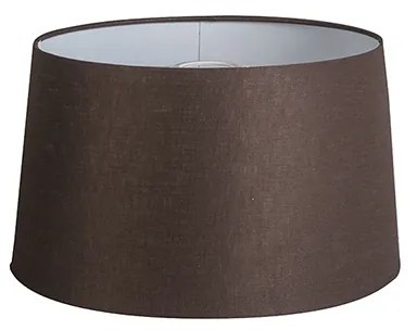 Ľanové tienidlo hnedé okrúhle šikmé 35/30/18