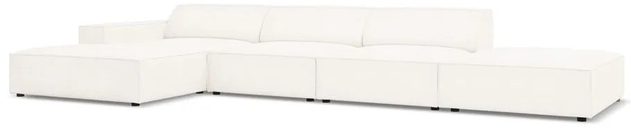 Béžová rohová pohovka z textílie bouclé (ľavý roh) Jodie – Micadoni Home