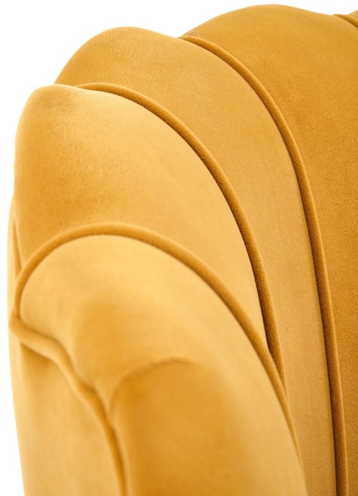 Křeslo Amorinito 2 hořčicově žluté