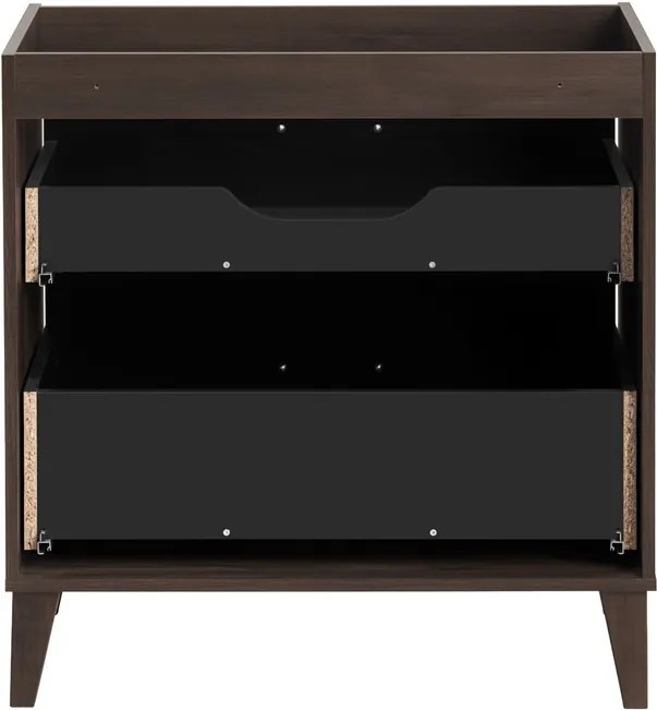 Koupelnová sestava Dorothy s deskou a zrcadlem 80 cm dub ristretto