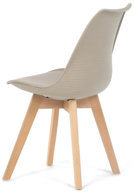 Autronic - Židle jídelní, cappuccino plast, CT-X7055 CAP