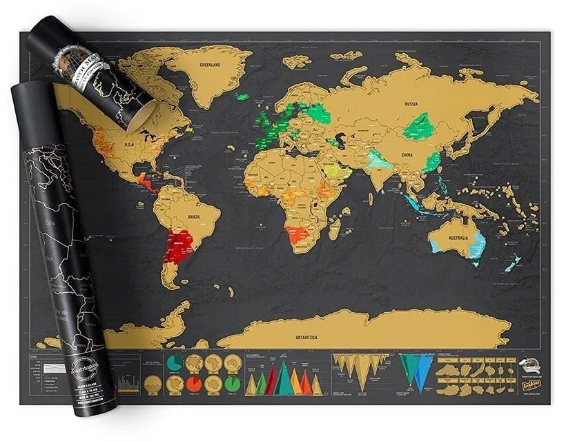 Zotieracia mapa sveta Ambiance Travelling