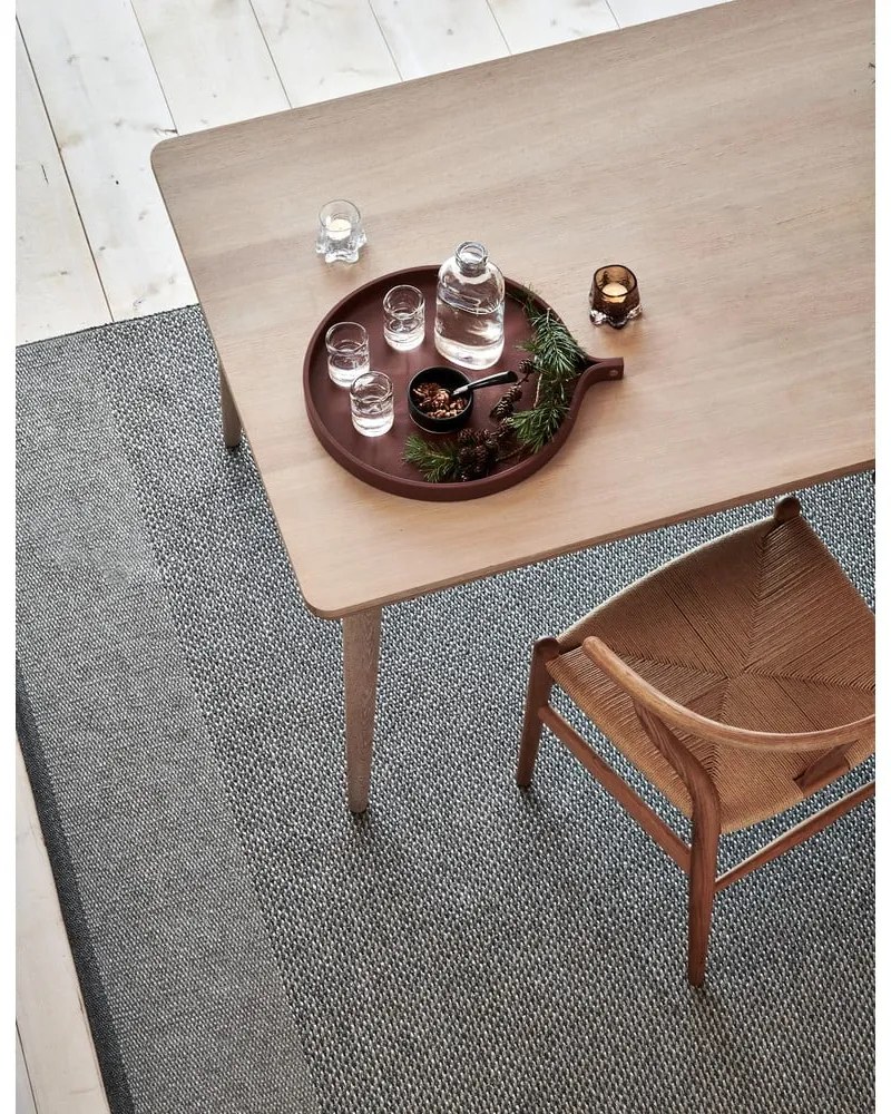 Antracitový vnútorný a vonkajší koberec 140x200 cm Edit Charcoal – Pappelina