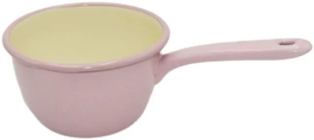 Ružový smaltovaný rajnicu Pink dot - Ø14 * 9cm - 1L