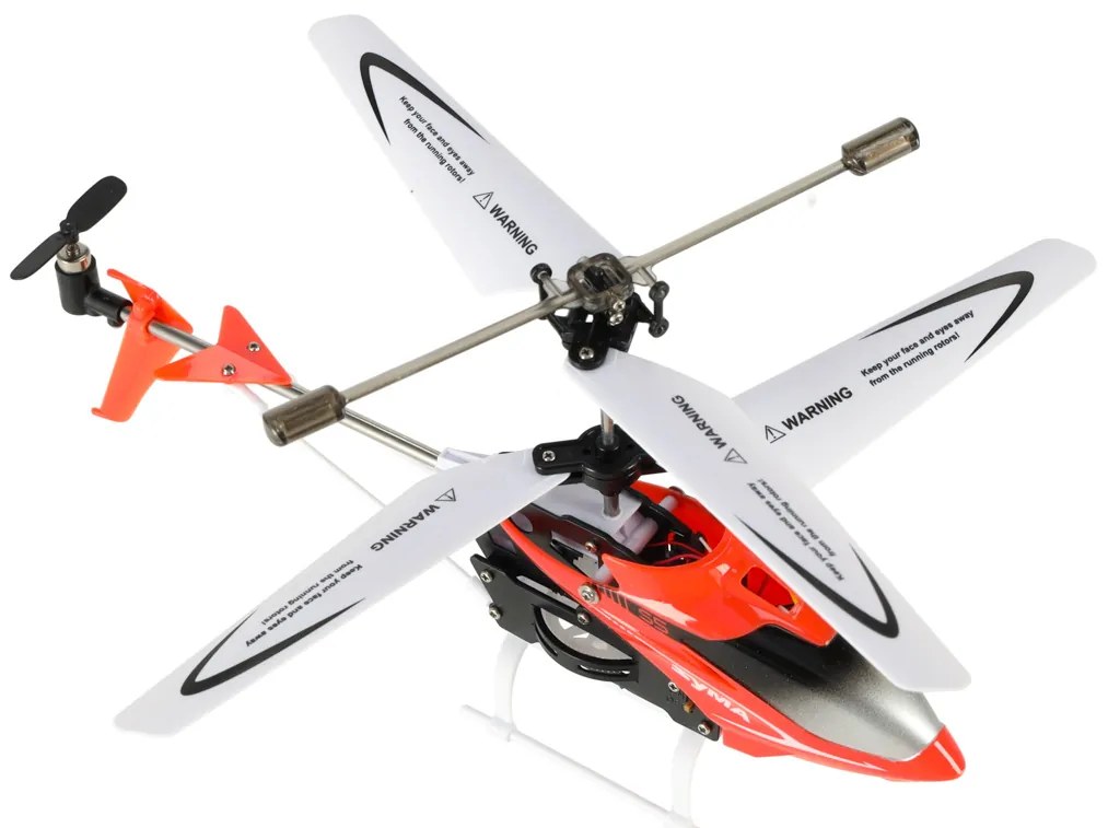KIK Syma S5 RC diaľkovo ovládaný vrtuľník 3CH červený — gyroskop, pre začiatočníkov