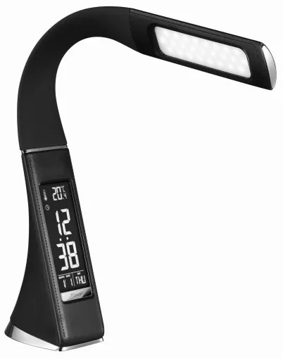 LED Stmievateľná stolná lampa s displejom LED/10W/5V čierna