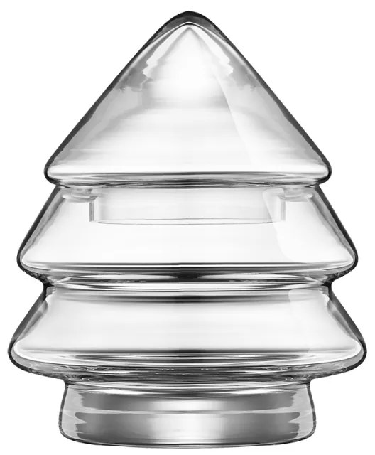 Sklenená dóza stromček 12cm