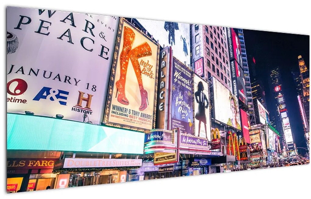 Obraz - New York Theater District (120x50 cm)