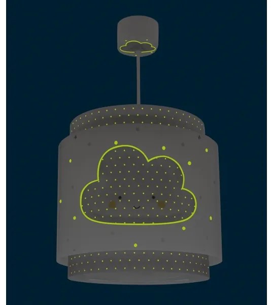 Dalber 76012E - Detský luster BABY DREAMS 1xE27/15W/230V šedá