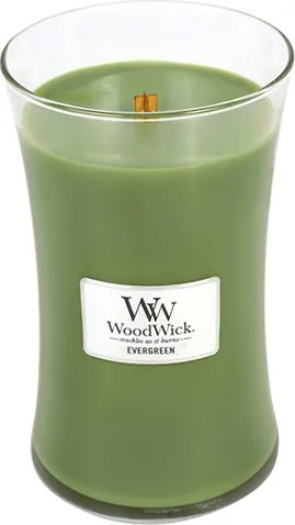 Sviečka oválna váza WoodWick Vôňa ihličia, 609.5 g