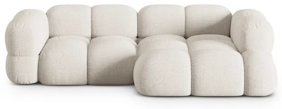 Béžová rohová pohovka (pravý roh/s leňoškou) Loretto – Cosmopolitan Design