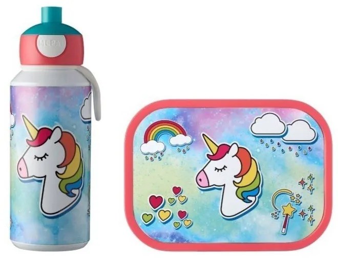 Súprava detského desiatového boxu a fľaše na vodu Mepal Unicorn