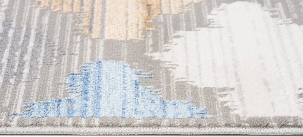 TA Koberec D654B BIELA D_MODRÉ ÚDOLIE Rozmer: 200x300 cm