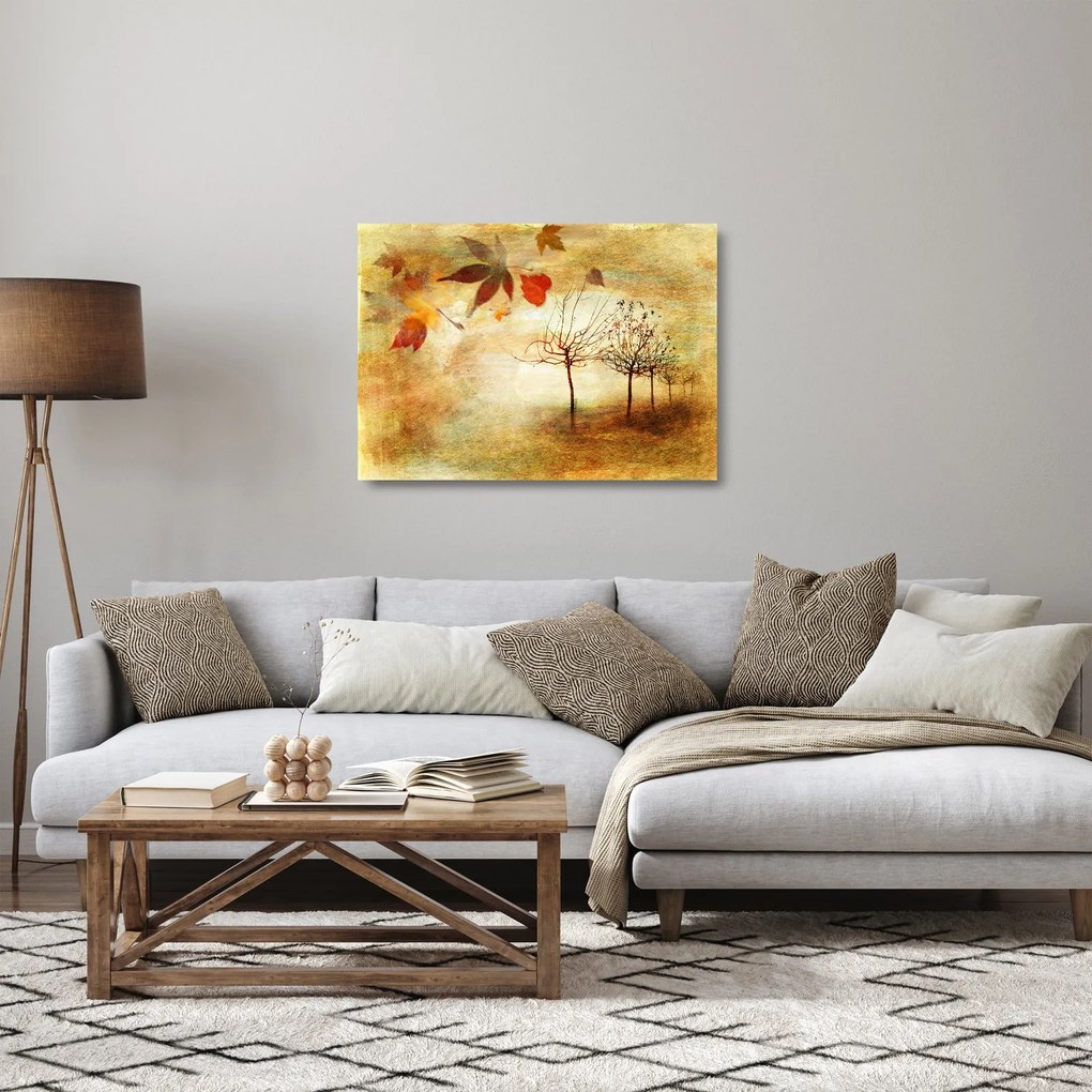 Sklenený obraz - Jesenná nálada (70x50 cm)