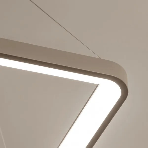 BRILAGI - LED Stm luster na lanku FALCON SLIM LED/50W/230V 50x50 cm béžová + DO