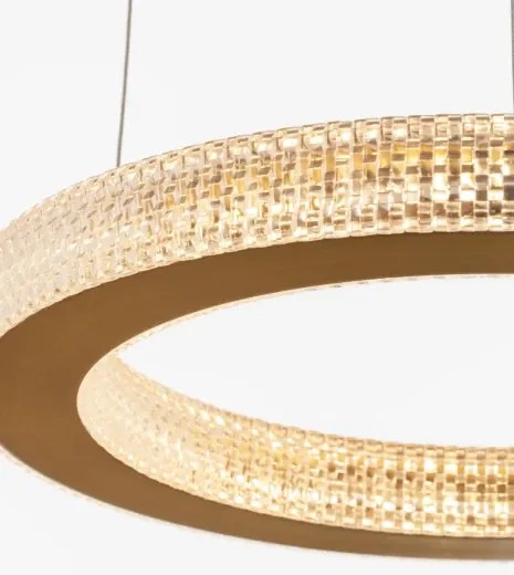 LED luster Fiore 40 zlaté