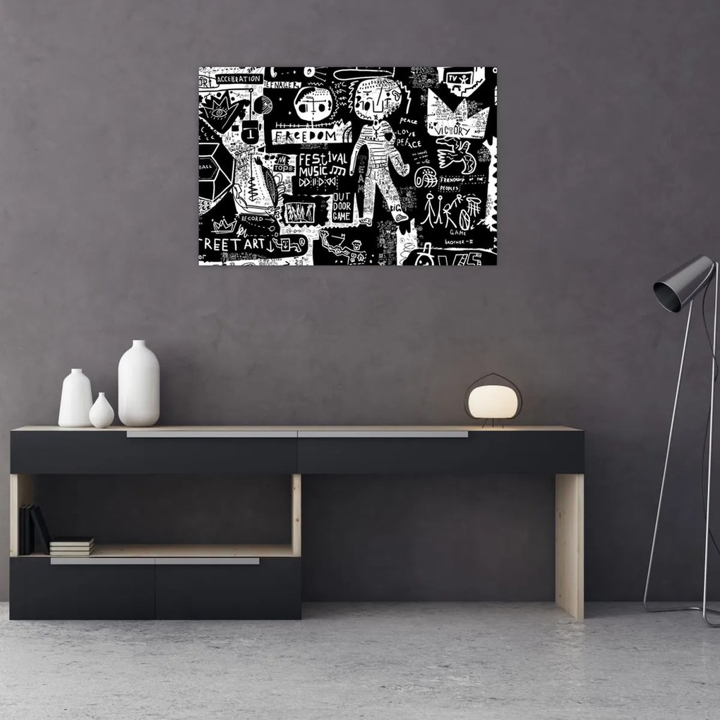 Obraz - Graffiti (90x60 cm)