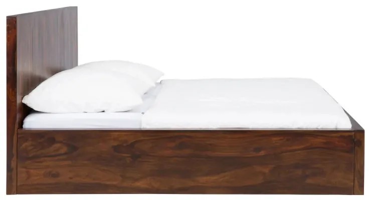 furniture-nabytek.cz - Masívna posteľ Palison z palisandrového dreva, lakovaná, hnedá – 192×212×110 cm