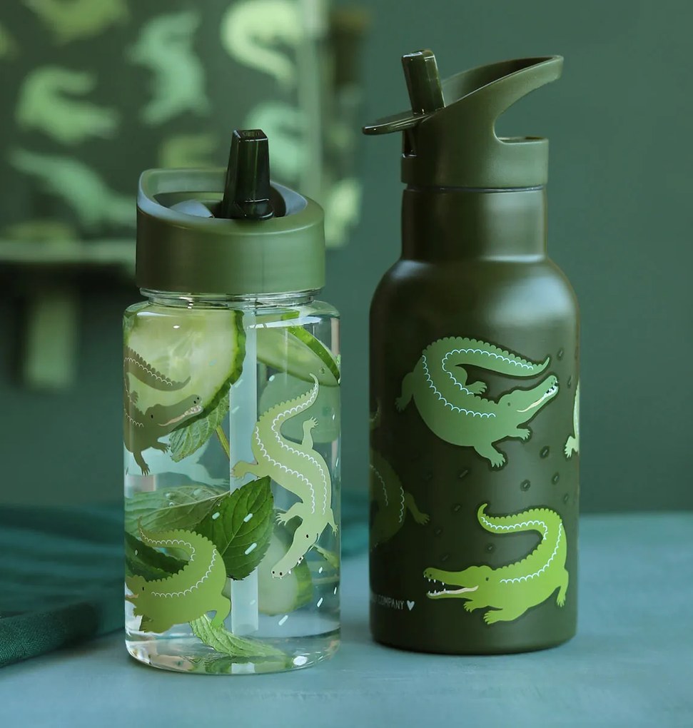 A Little Lovely Company - fľaša na pitie - krokodíl