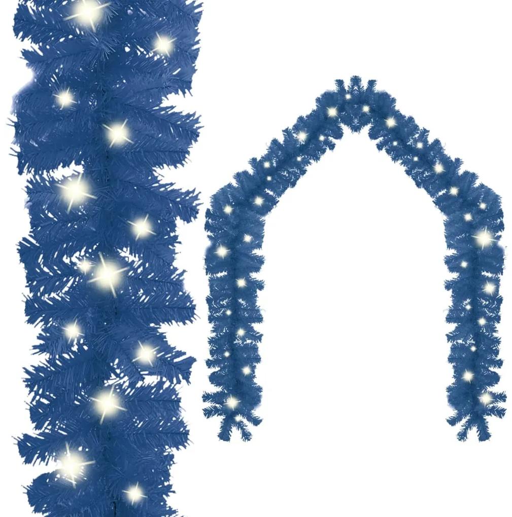 vidaXL Vianočná girlanda s LED svetielkami 10 m modrá