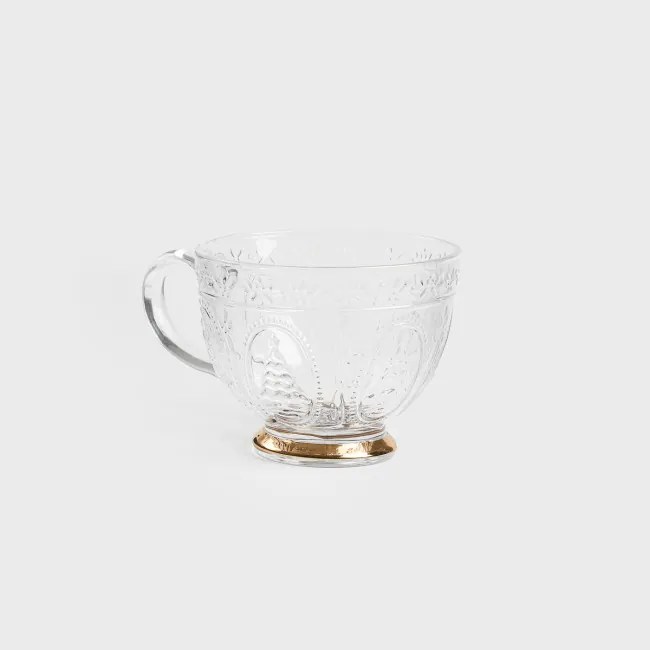 Šálka BARREL XMAS sklenená 721021 360 ml