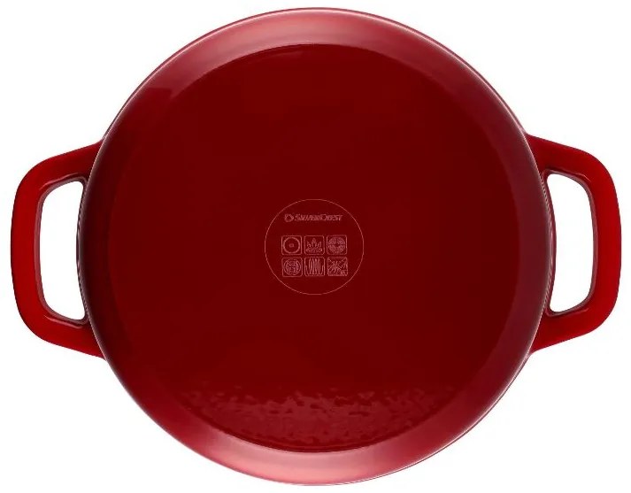 Silvercrest® Liatinový hrniec, 5,6 l (červená) (100393102)