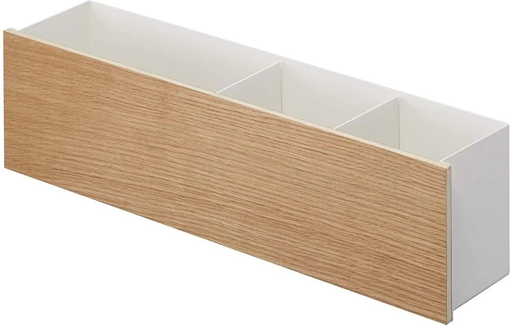 Biely/v prírodnej farbe kovový organizér na písacie potreby Rin – YAMAZAKI