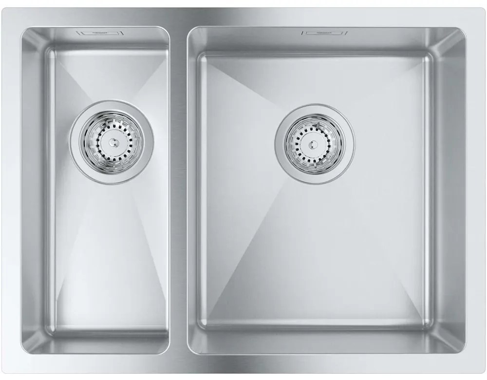 GROHE K700U nerezový dvojdrez, pravý, univerzálna montáž, 595 x 450 mm, kartáčovaná nerezová oceľ, 31576SD1