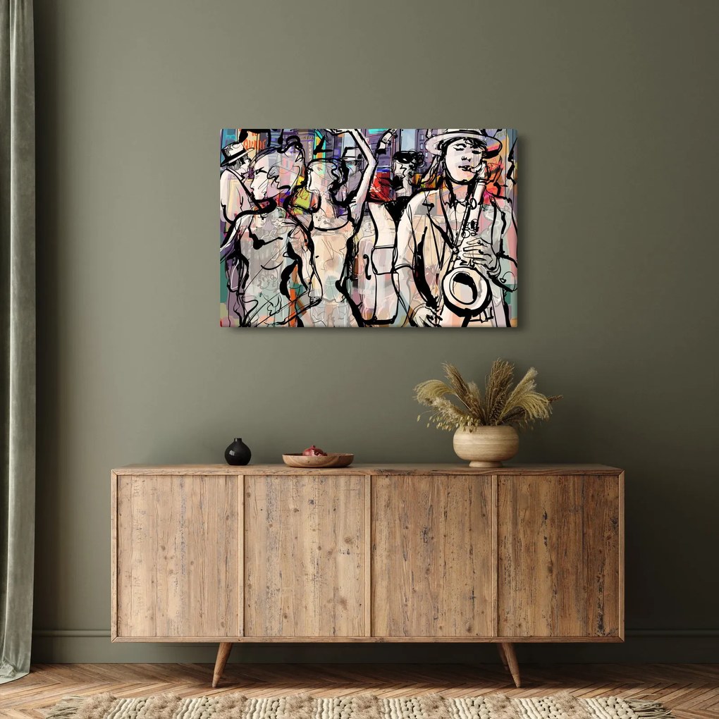 Obraz - Jazzová noc (90x60 cm)