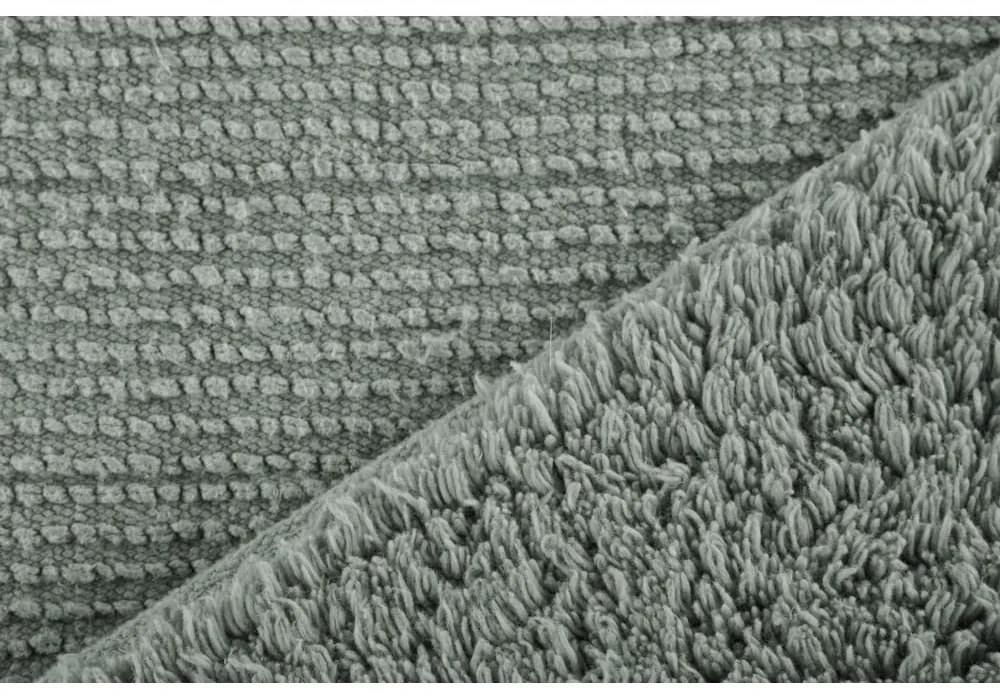 Zelená bavlnená kúpeľňová predložka Tiseco Home Studio Luca, 60 x 100 cm