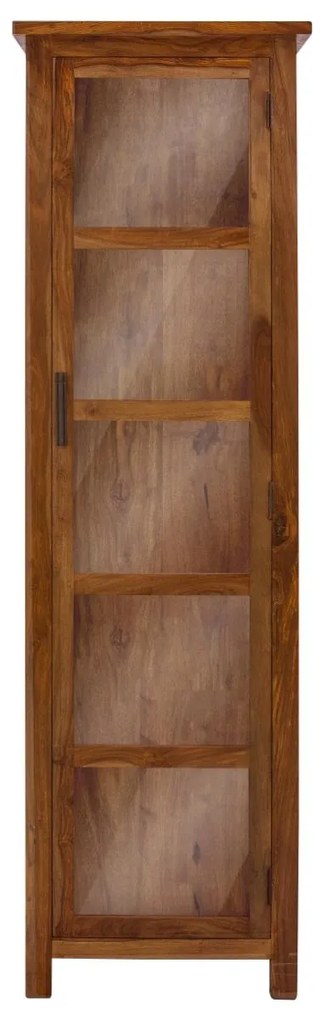 furniture-nabytek.cz - Vysoká vitrína z masivu palisandr 60x180x45