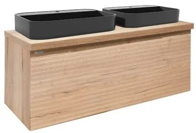 Kúpeľňová skrinka s umývadlom Naturel Savona 118x43x44,8 cm dub halifax mat SAVONA120DHDUB