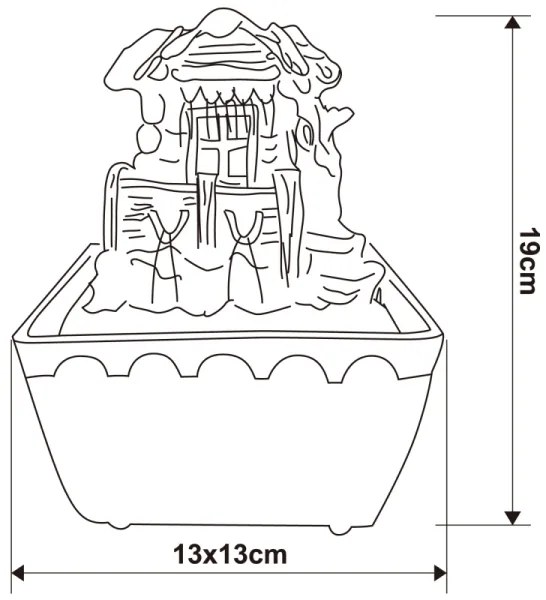 Globo 93031 - LED Dekoratívna fontána LED-RGB/0,13W/230V