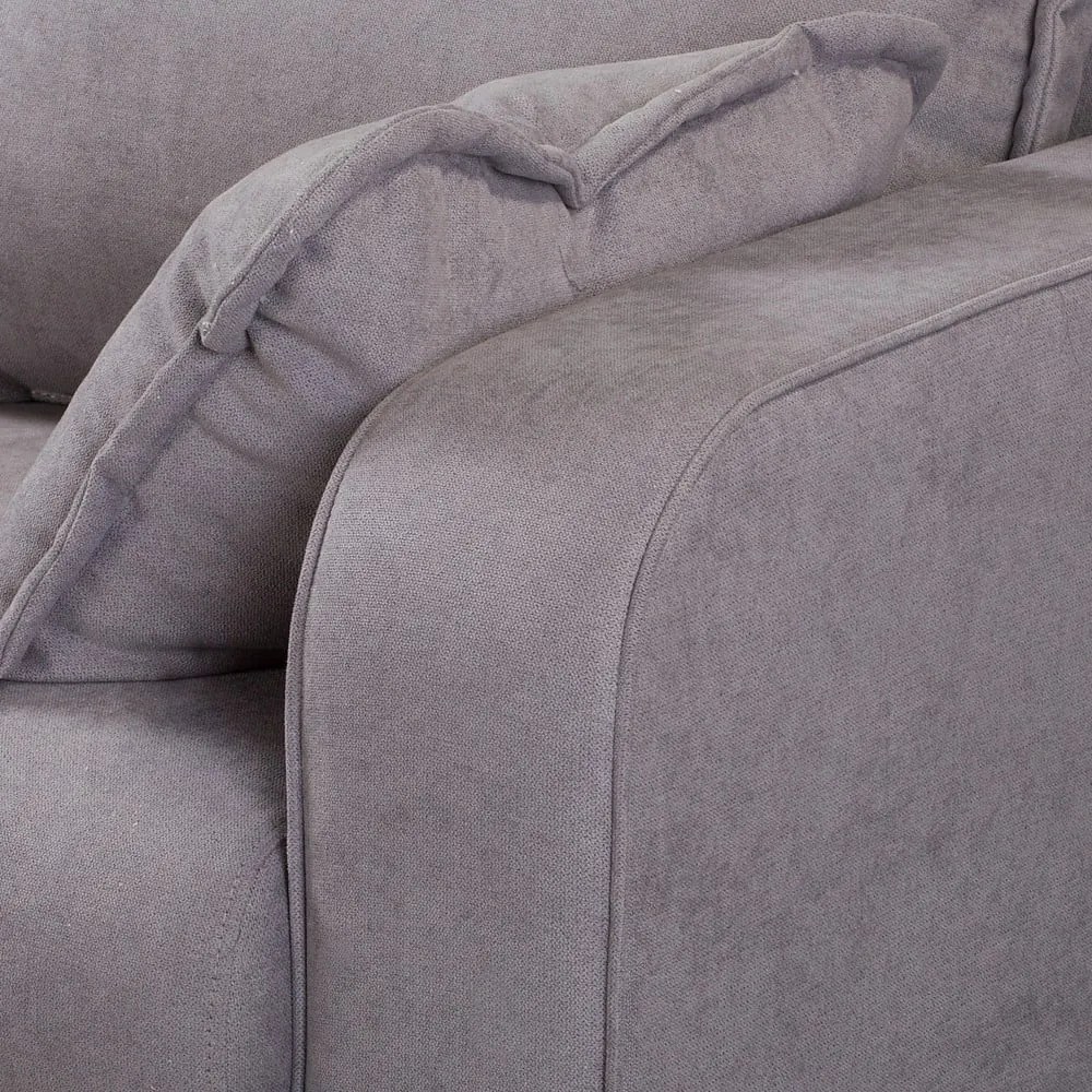 Sivá rohová pohovka (ľavý roh) Beata - Ropez