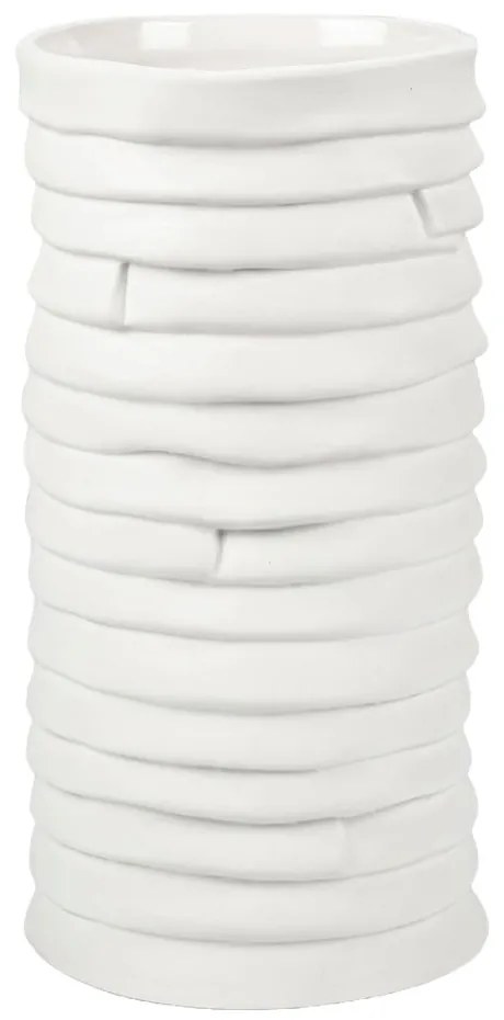 Biela porcelánová ručne vyrobená váza Ribbon – Mette Ditmer Denmark