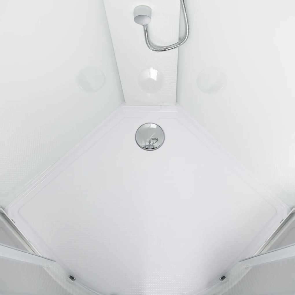 Novoterm Hydromasážny box NV-Wega 90x90 biely