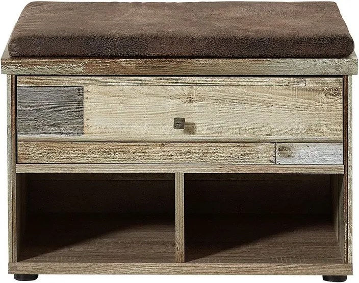 Predsieňová lavica/botník Bonanza, vintage optika