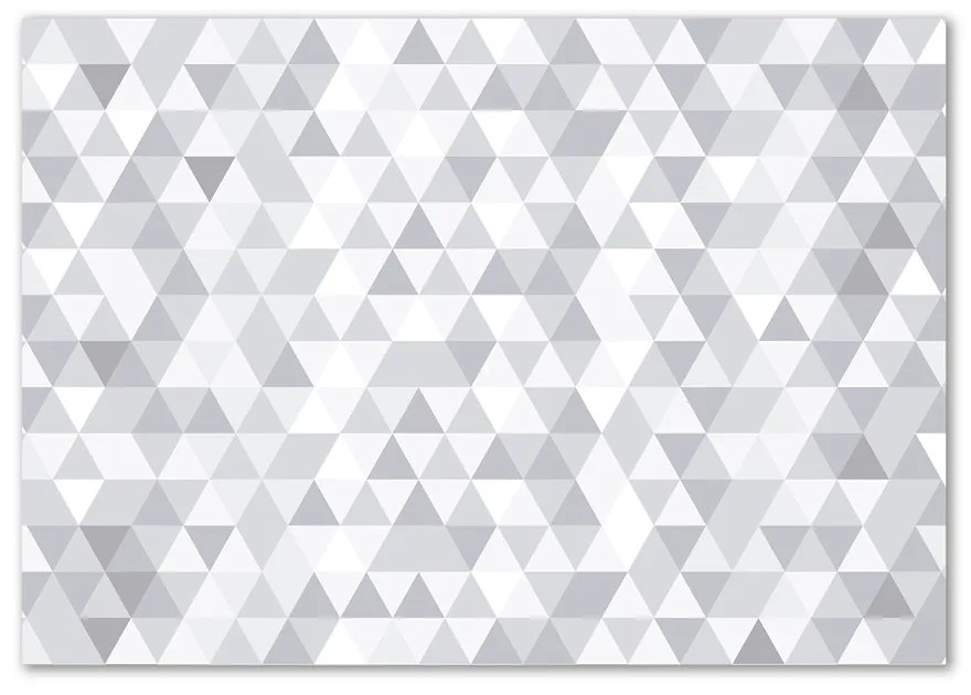 Fotoobraz sklenený na stenu do obývačky Sivé trojuholníky pl-osh-100x70-f-77999938