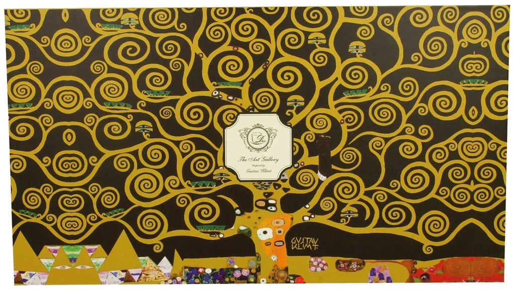 Porcelánová šálka s podšálkou Klimt Tree Of Life 250 ml sada 6ks