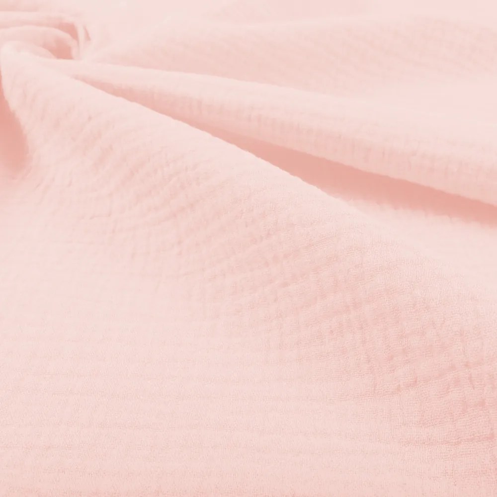 Biante Mušelínový behúň na stôl MSN-077 Bledo ružový 45x120 cm