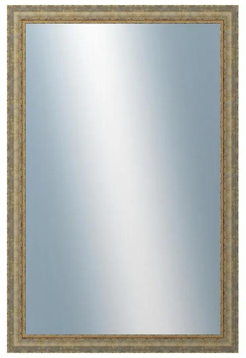 DANTIK - Zrkadlo v rámu, rozmer s rámom 80x160 cm z lišty ZVRATNÁ bielozlatá plast (3067)