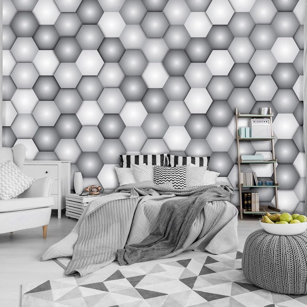 Fototapeta - Šesťuholníky (254x184 cm)
