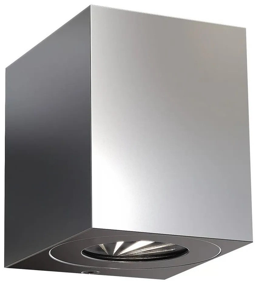 Nordlux - LED vonkajšie nástenné svietidlo CANTO 2xLED/5W/230V IP44 nerezové