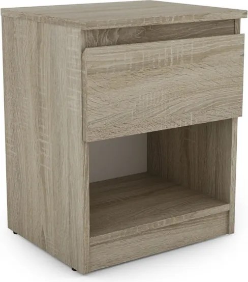 Skrinka/nočný stolík Carlos 401S, dub sonoma