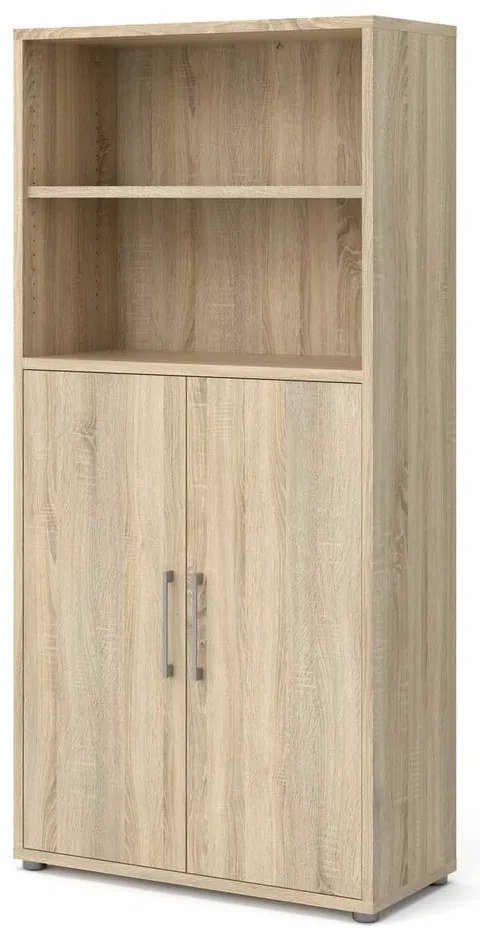 Modulárna knižnica v dekore duba v prírodnej farbe 89x189 cm Prima – Tvilum