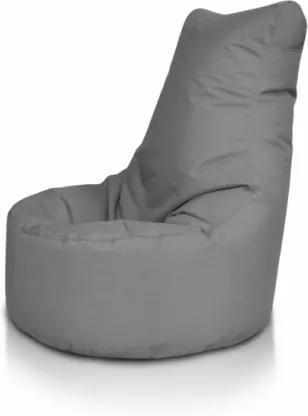 Sedací vak ECOPUF - SEAT L - polyestér NC16 - Tmavo sivá