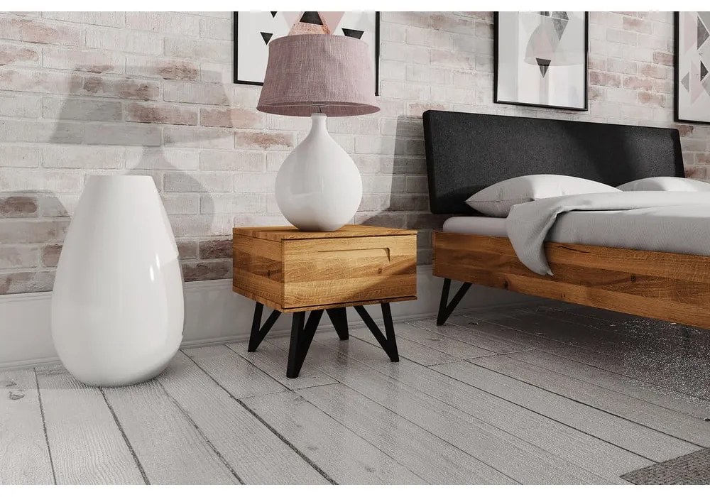 Nočný stolík z dubového dreva Golo - The Beds